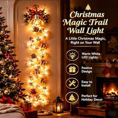 Christmas Magic Trail Wall Light, LED Cascading Christmas Wall Decor,F