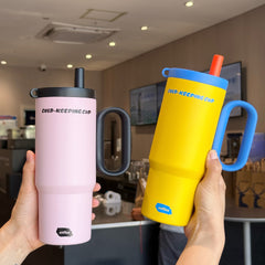 Portable Handle-equipped Cold-water Cup For The Car