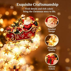 Christmas Magic Trail Wall Light, LED Cascading Christmas Wall Decor,F