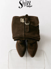 ShānRen Pointed Toe Three-Way Slouch Boots