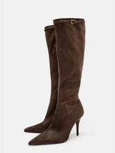 Women’s Brown Suede Ankle Boots — Slim Fit Fashion Boots