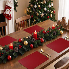 Christmas Decorations Christmas Placemats, Heat Insulation Table Mats, Bowl Pads, Atmosphere Western Table Mats