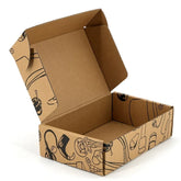 100PCS Wholesale Custom Mailer Boxes, Corrugated Cardboard Shipping Boxes with Custom Logo, Packaging Gift Boxes
