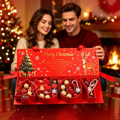 Creative Christmas Gift Boxes Holiday Snack Candy Packaging Containers with Lids for Party Favors Treats Wholesale Bulk Set