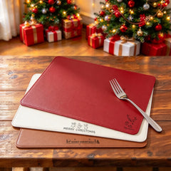 Christmas Decorations Christmas Placemats, Heat Insulation Table Mats, Bowl Pads, Atmosphere Western Table Mats