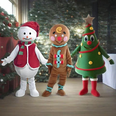 Cartoon Santa Claus/Christmas Tree/Snowman/Elk Walking Doll Costume Christmas Performance Costume