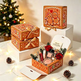 1/5PCS Gingerbread Man Christmas Gift Box Holiday Candy Cookie Storage Box Xmas Party Present Packaging Decor