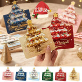 12 Pack 3D Pop Up Christmas Greeting Cards, Merry Christmas Cards Handmade Cards with Envelopes Xmas Gift Cards for Christmas