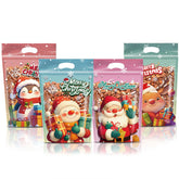 10/20/30/50pcs Stand-up Pouch Christmas Style Cute Cartoon Pattern Gift Storage Bag Snowflake Crisp Cookies Nougat Bags TMZ