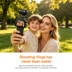 Lenovo 4K Handheld Gimbal Camera With Wi-Fi Transfer Image Stabilization HD Rotating Screen for Travel Outdoor Vlogging