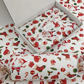 10/50Pcs Santa Claus And Christmas Gift Patterns, Santa Claus, Christmas Gifts, Handmade Packaging Paper, Holiday Decoration