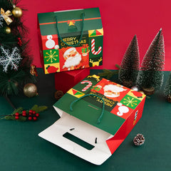 LBSISI Life-Merry Christmas Candy Boxes Handmade Pastry Cookie Nougat Packaging Event Party Decoration Kids Favor 12Pcs