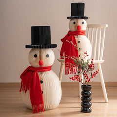 2026 New Origami Christmas Tree Set with Snowman Home Desktop Decor for Festive Scene Mini Christmas Tree Christmas Decor for Ho
