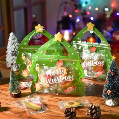 20/10PCS Christmas Gift Bags Halloween Candy Packaging For Biscuits Cookies Chocolate Xmas Festival Party Reusable Ziplock Bags