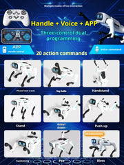 2026 New Ai Intelligent Smart Robot Dog Remote Control Toy Programmable With Loading Basket For Boys Birthday Festival Gift