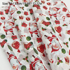 10/50Pcs Santa Claus And Christmas Gift Patterns, Santa Claus, Christmas Gifts, Handmade Packaging Paper, Holiday Decoration