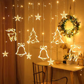 Christmas Fairy Lights with Christmas Pattern 8 Modes 138 LED 1PC