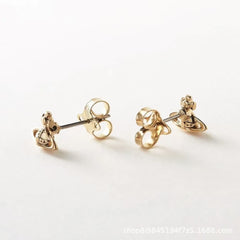 Mini Saturn Earrings - Gold