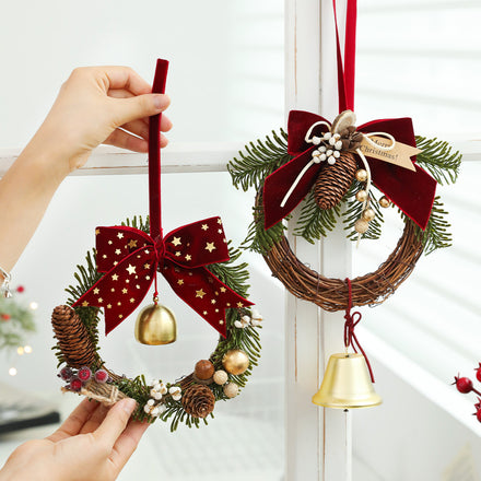 Pine Cone Style Christmas Tree Hanging Decor For Holiday Scene Arrangement And Party Decoration