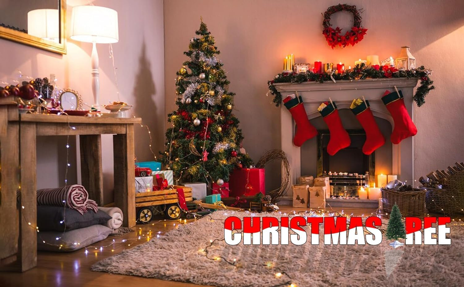 Classic Artificial Realistic Natural Branches Pine Christmas Tree Xmas Green-Unlit 4FT, 5FT, 6FT,7FT
