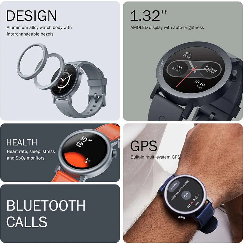 CMF Watch Pro 2 - Smartwatch with 1.32’’ AMOLED Display, 11 Days Battery Life, Bluetooth Calls with AI Noise Reduction, GPS, Android iOS