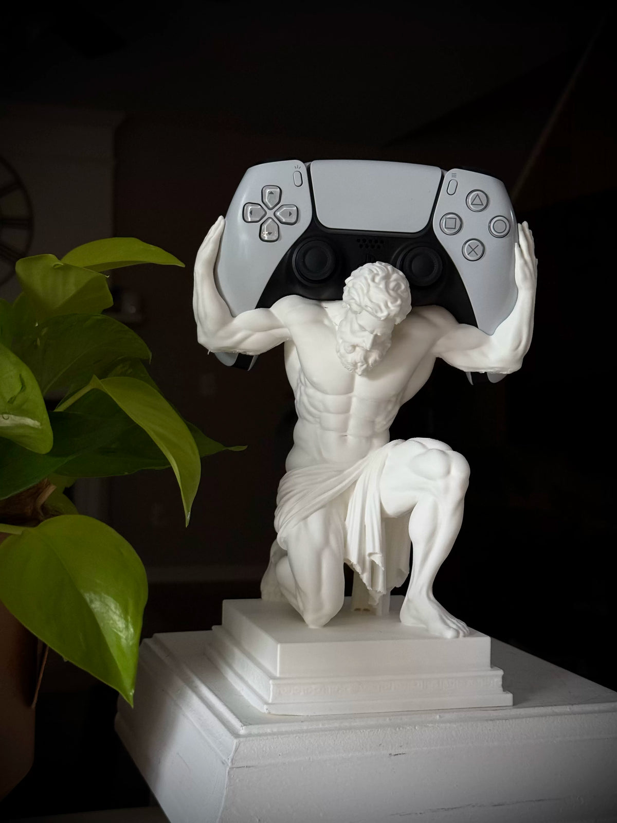 Titan God Figurine Stand for Xbox and PS5 Controllers, Glasses Holder - Titan God PS5 Controller Stand