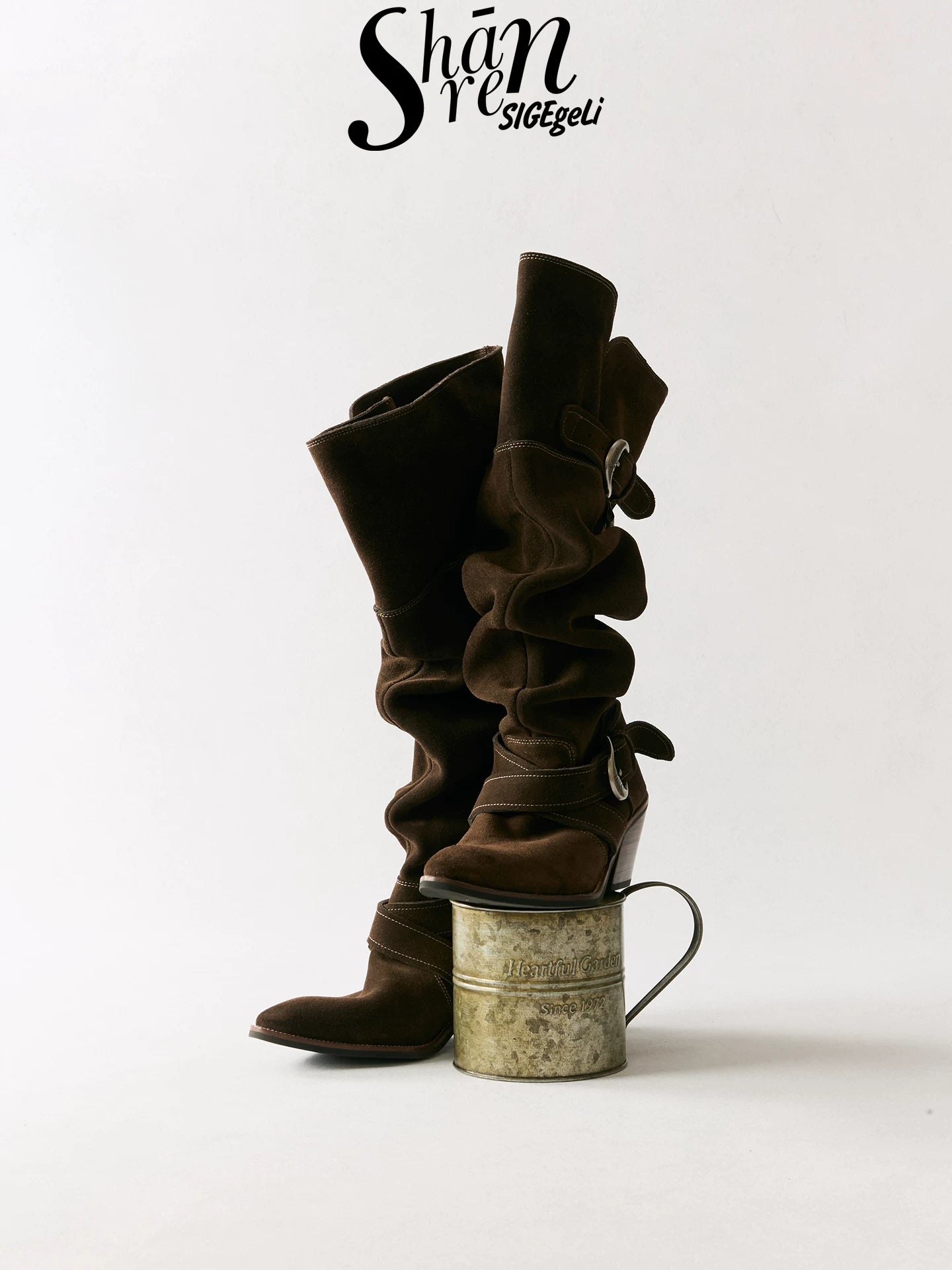 ShānRen Pointed Toe Three-Way Slouch Boots