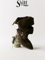 ShānRen Pointed Toe Three-Way Slouch Boots