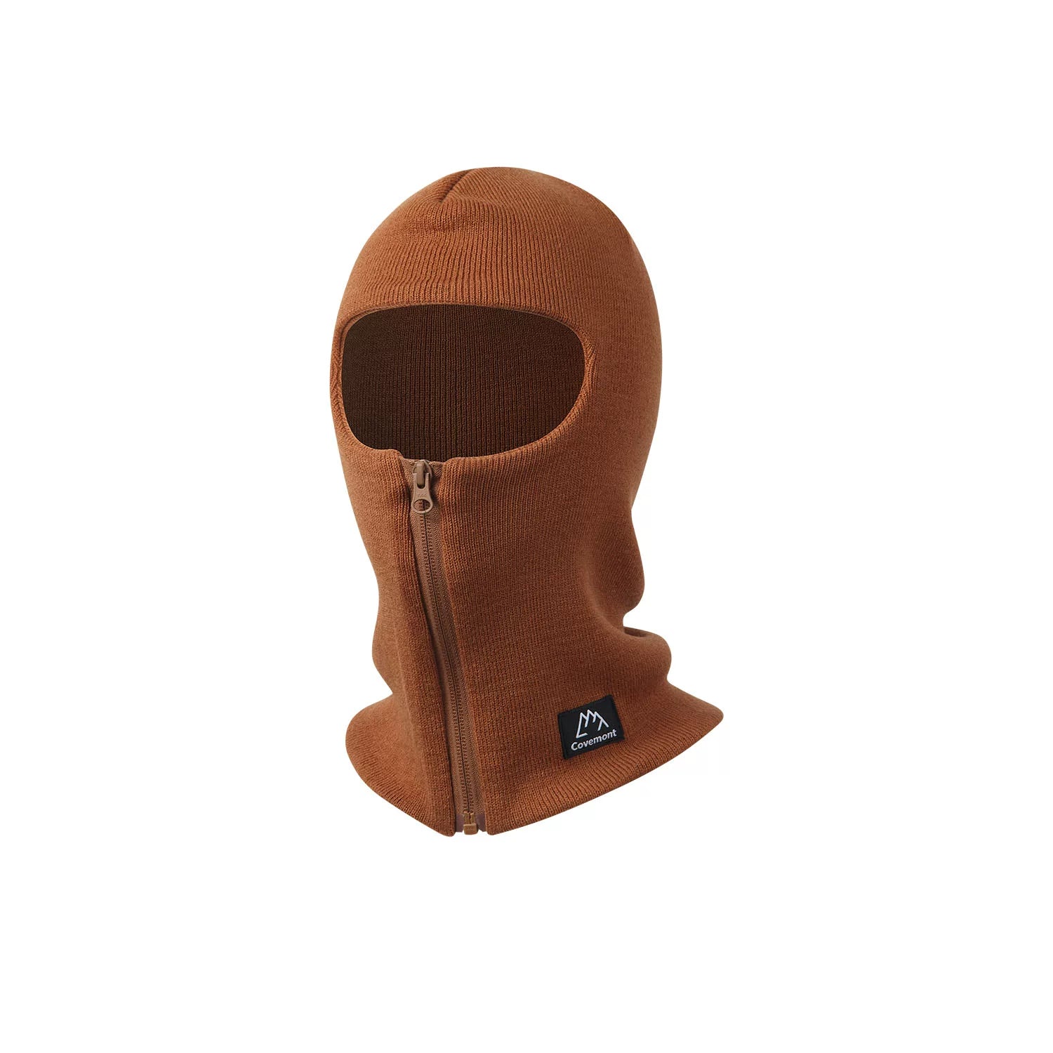 Covemont Knit Balaclava, Windproof Face Mask for Cycling and Skiing - Brown