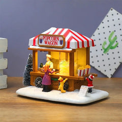 Christmas Glowing Music Snow Scenery House Showcase Home Furnishings Christmas Decorations Gifts