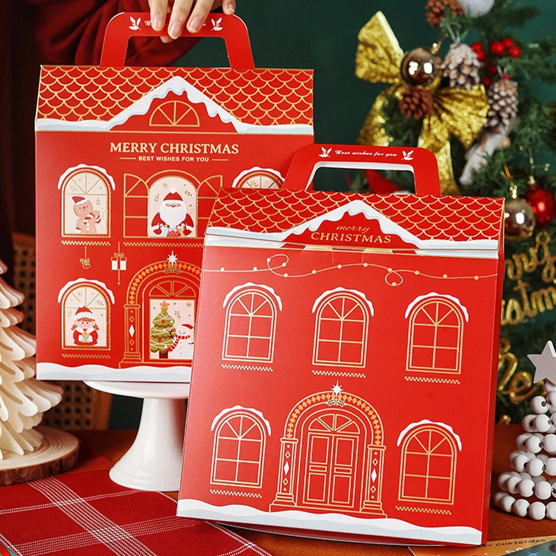 Christmas Themed Multipurpose Gift Box Creative High‑end Packaging Container Snack Treats Jewelry Accessories Holiday Present