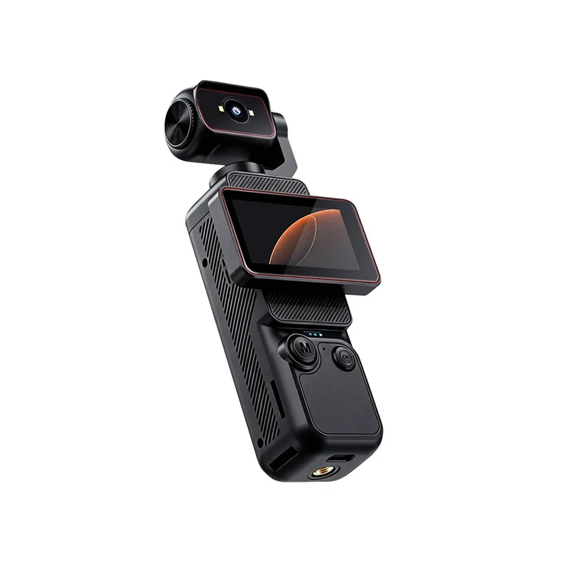 Lenovo 4K Handheld Gimbal Camera With Wi-Fi Transfer Image Stabilization HD Rotating Screen for Travel Outdoor Vlogging