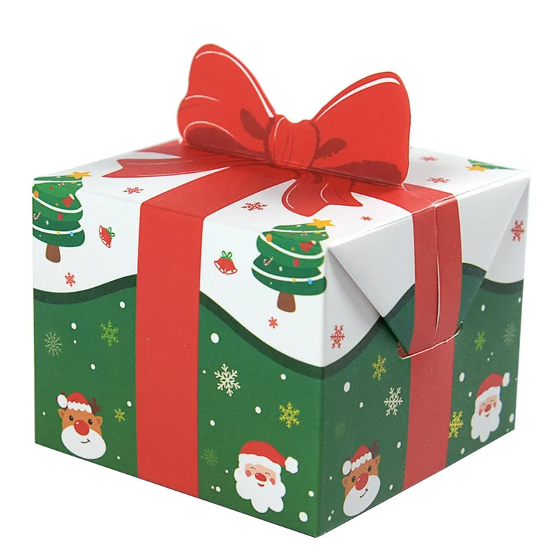 10/30/50PCS 2024 New Christmas New Personalised Christmas Eve Gift Box Xmas Present Party Favour Foldable Gift Boxes