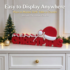 Merry Christmas Decorative Sign 1pc Decorative 3D Letter Board Perfect for Creating a Festive Atmosphere Christmas Decoration