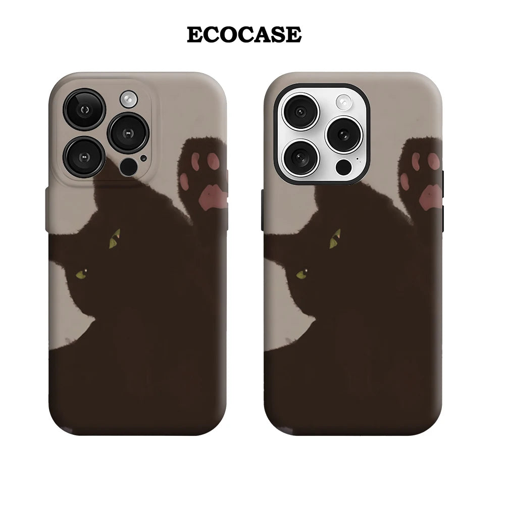 Black Cat Paws Out IPhone17 Must-Haves Phone Case for IPhone 17 16 15 14 13 12 Pro Max Plus Double-layer Back Cover