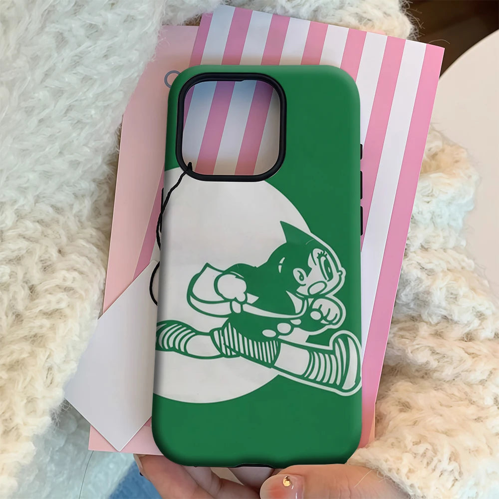 Astro Boy Running IPhone17 Must-Haves Phone Case for IPhone 17 16 15 14 13 12 11 Pro Max Plus Double-layer Back Cover