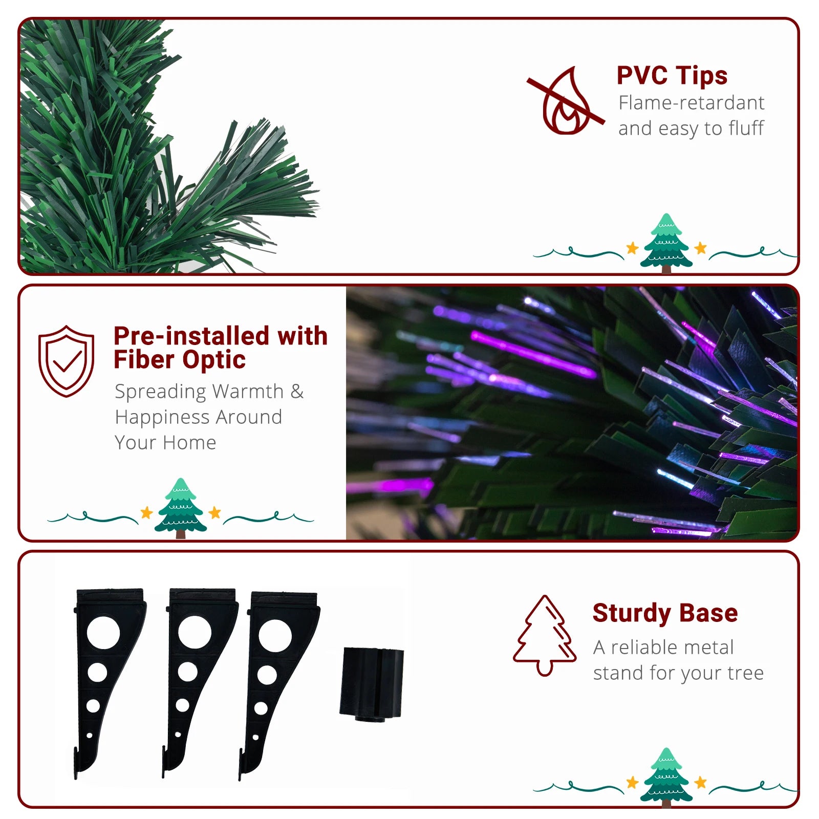A 3-Foot Christmas Tree with 85 Branches, PVC, Star Shaped Top Cover, Plastic Base, 90cm, Suitable for Home, Office, Party, Holiday Decoration - Durable, Easy to Assemble, White
