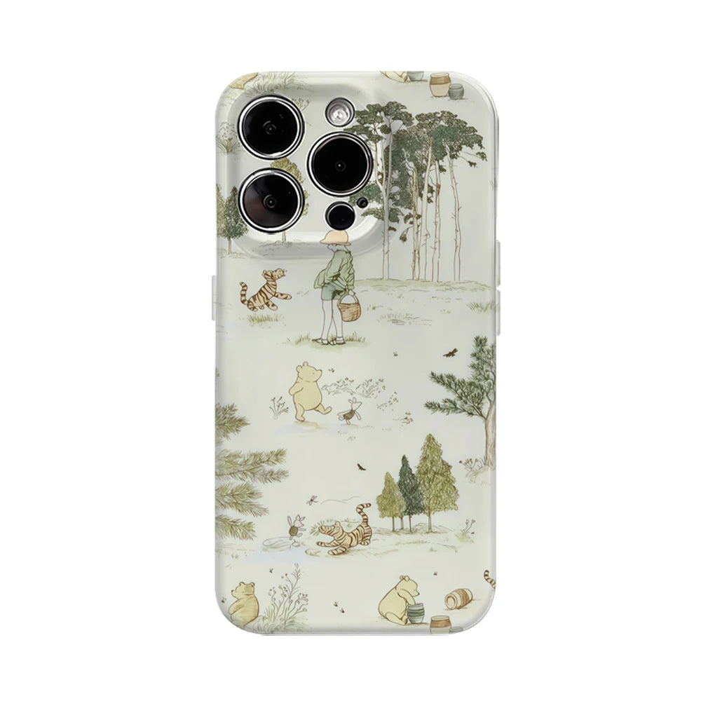 Bear Forest IPhone17 Must-Haves Phone Case for IPhone 17 16 15 14 13 12 11 Pro Max Plus Double-layer Back Cover