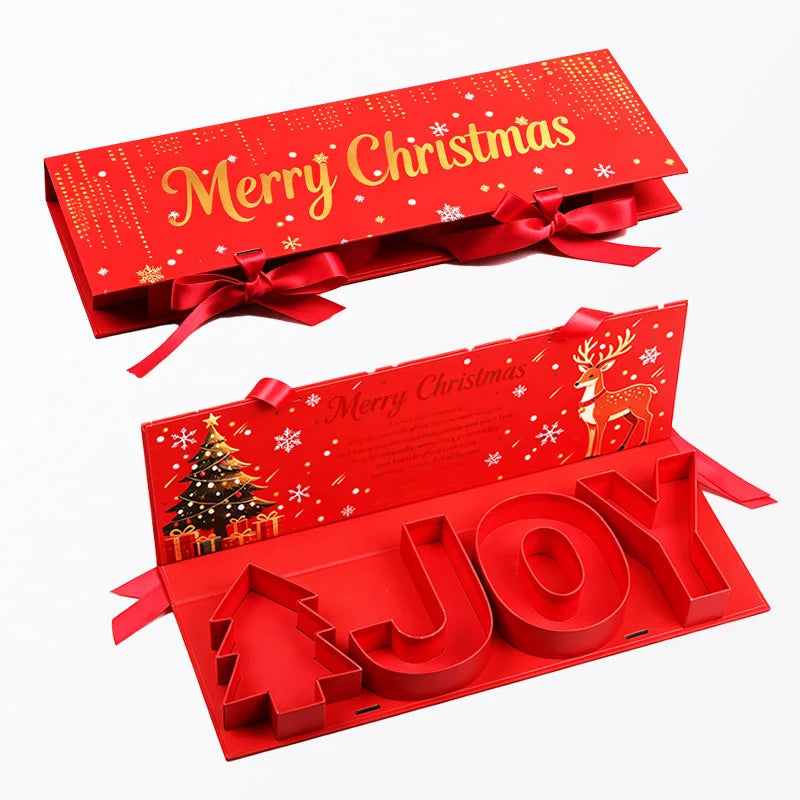 Creative Christmas Gift Boxes Holiday Snack Candy Packaging Containers with Lids for Party Favors Treats Wholesale Bulk Set