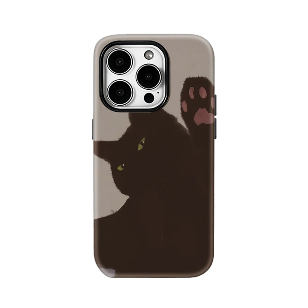 Black Cat Paws Out IPhone17 Must-Haves Phone Case for IPhone 17 16 15 14 13 12 Pro Max Plus Double-layer Back Cover