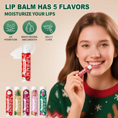 Christmas Assembly Gift Set - 20 Sets, Including Balm, Hand Cream, Lipstick, Red Gauze Bag, Christmas Tree Thank You Card