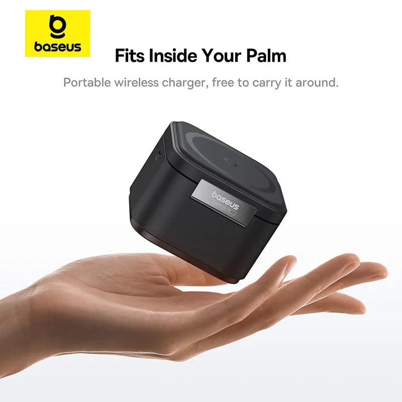 Baseus 3 in 1 25W Magnetic Wireless Charger Stand 15W Fast Wireless Charging Desktop Dock Station For iPhone16 15 14 13 Airpod