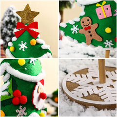 Christmas Tree Crafts Kits DIY Christmas Decoration Handmade Toys Puzzle Craft Kit Toys Christmas Gifts