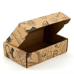 100PCS Wholesale Custom Mailer Boxes, Corrugated Cardboard Shipping Boxes with Custom Logo, Packaging Gift Boxes