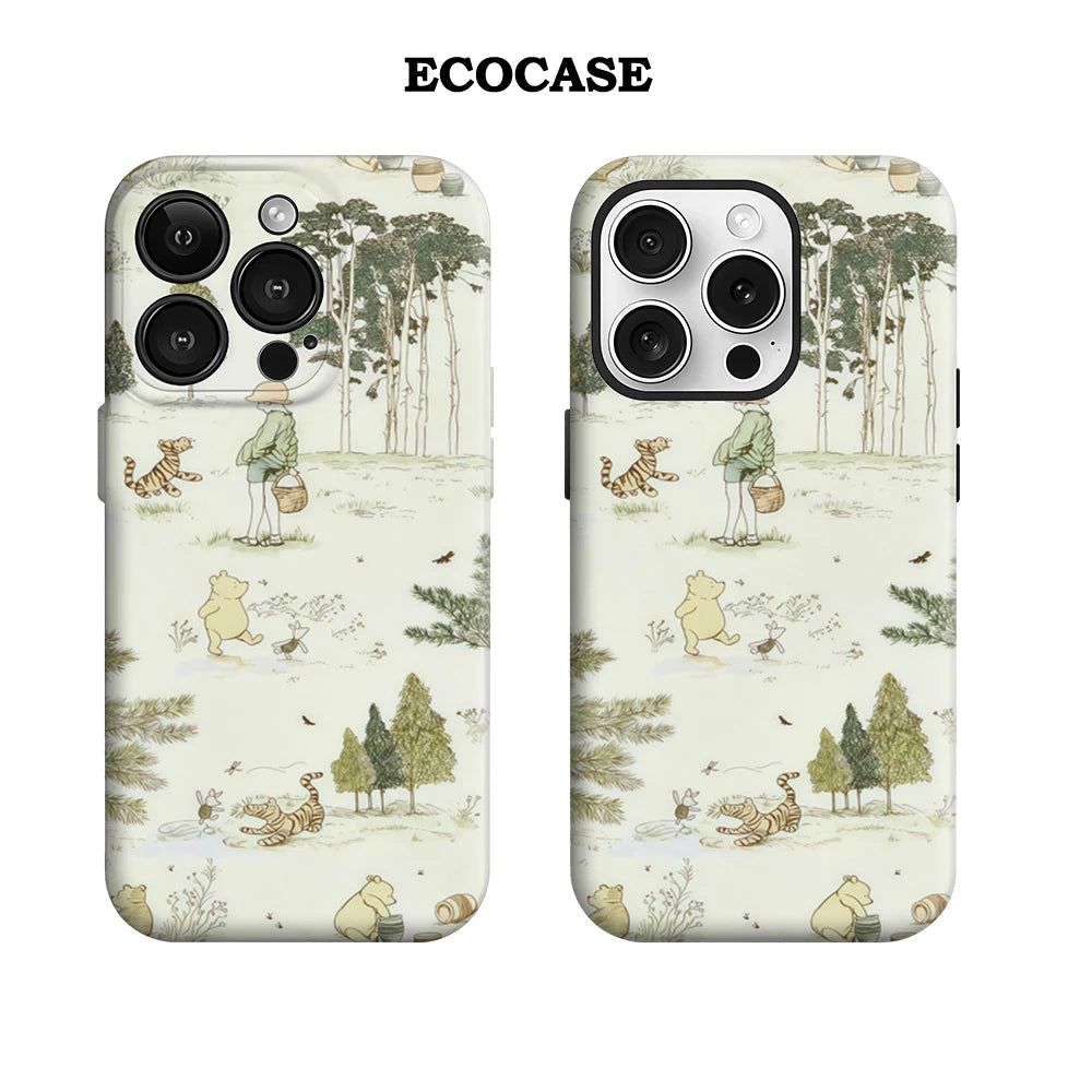 Bear Forest IPhone17 Must-Haves Phone Case for IPhone 17 16 15 14 13 12 11 Pro Max Plus Double-layer Back Cover