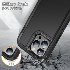 3 in 1 Defend Armor Shockproof Case For iPhone 11 12 13 14 15 Plus 16 17 Pro Max 7 8 SE 2022 Xs XR Plastic Frame TPU Back Cover