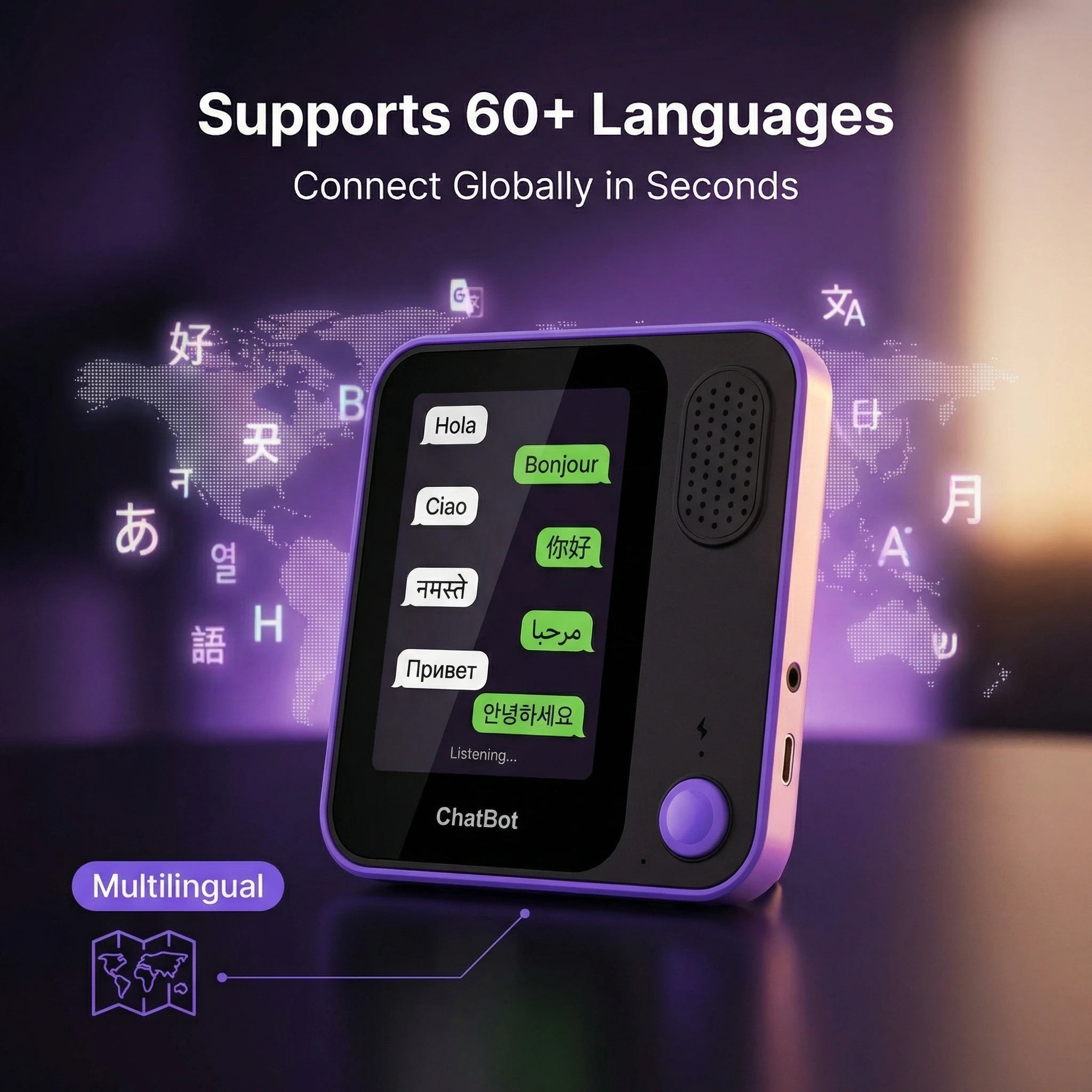 AI Voice Chatbot Custom Free GPT Companion Chatbot Multilingual Emotion Recognition Privacy Protection Free Shipping