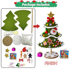Christmas Tree Crafts Kits DIY Christmas Decoration Handmade Toys Puzzle Craft Kit Toys Christmas Gifts