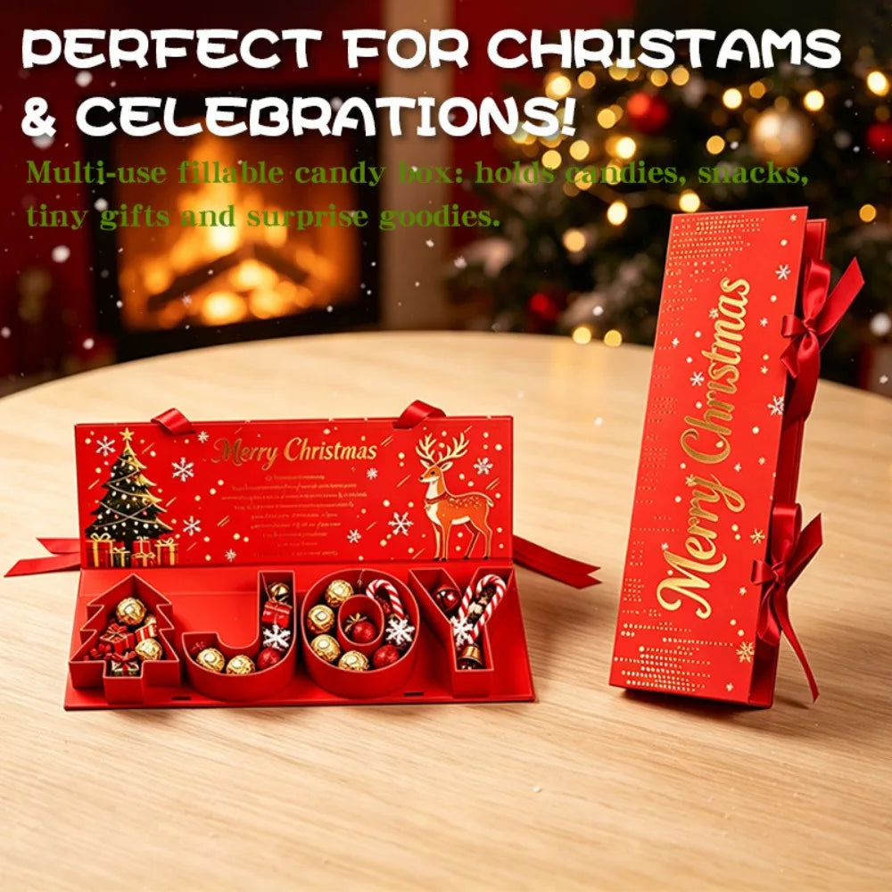 Creative Christmas Gift Boxes Holiday Snack Candy Packaging Containers with Lids for Party Favors Treats Wholesale Bulk Set