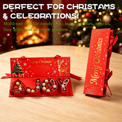 Creative Christmas Gift Boxes Holiday Snack Candy Packaging Containers with Lids for Party Favors Treats Wholesale Bulk Set